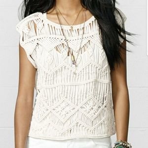 Denim Supply by Ralph Lauren Macrame Top